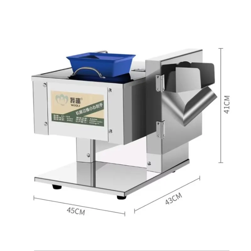 110V/220V elektryczna krajalnica do mięsa komercyjna automatyczna krajalnica ze stali nierdzewnej krajalnica do ziemniaków krajalnica do warzyw