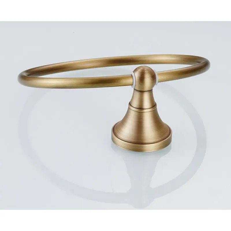 

R9UF Multiple Functional Metal Towel Rings Oval Rack for Small Space Organization