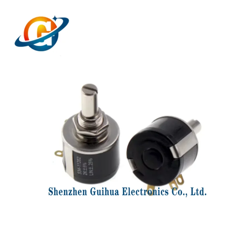 1pcs 534-1-1 Precision Multi coil Wire wound Potentiometer 2W 100R 1K 2K 5K 10K 20K 50K 100K