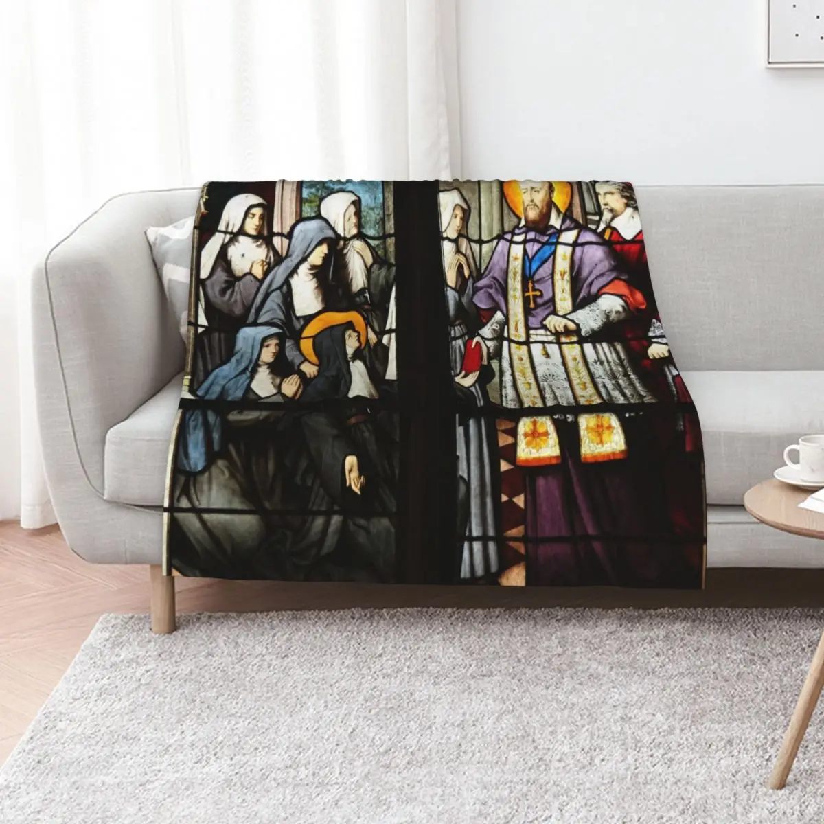 Saint Francis de Sales Throw Blanket Luxury Hairys Sofa Throw for babies Kid'S Blankets Sofas Of Decoration Blankets