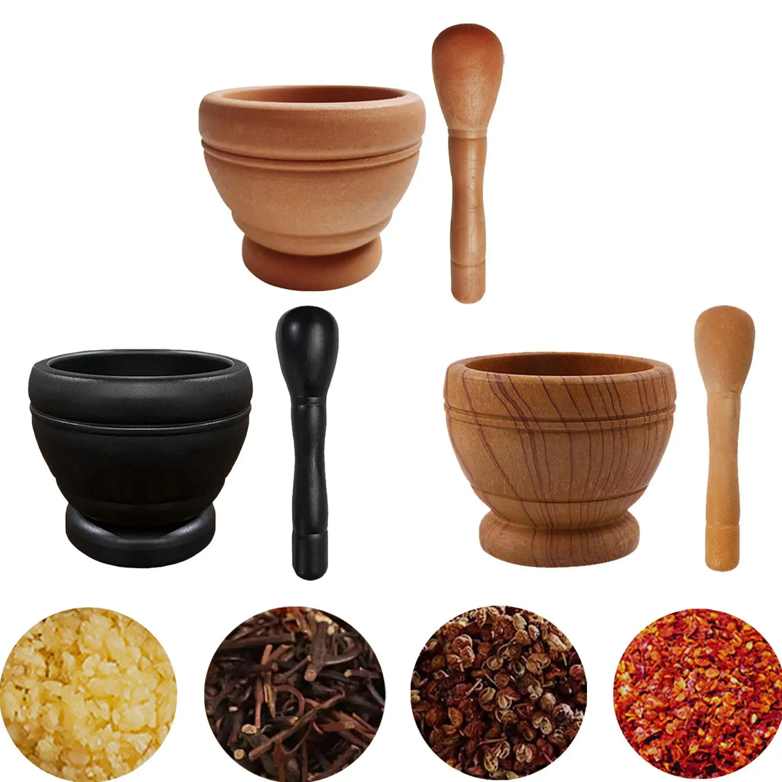 Picadora de ajo Manual, Base antideslizante, batidora de cocina multiusos de boca ancha para jengibre, salsa Pesto, especias, salsa picante, mostaza fresca