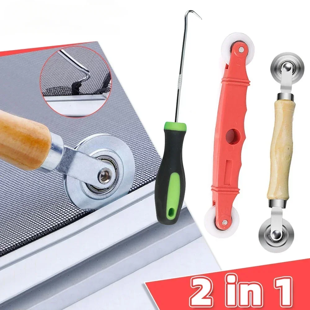 

Screen Installation Tools Nylon Metal Wheel Screen Window Easily Hand Crank Spline Durable Roller Door Household Hand Tool