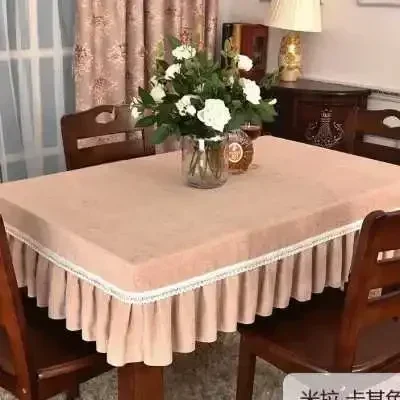 

Fabric oval tablecloth tablecloth rectangular dining table cloth square board set writing table coffee table set