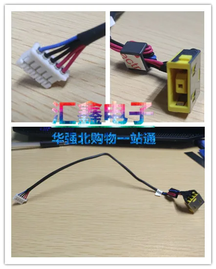 

For Lenovo G400 G400s G405 G490 G500 G505 Power Interface Charging Head with Cable DC-IN