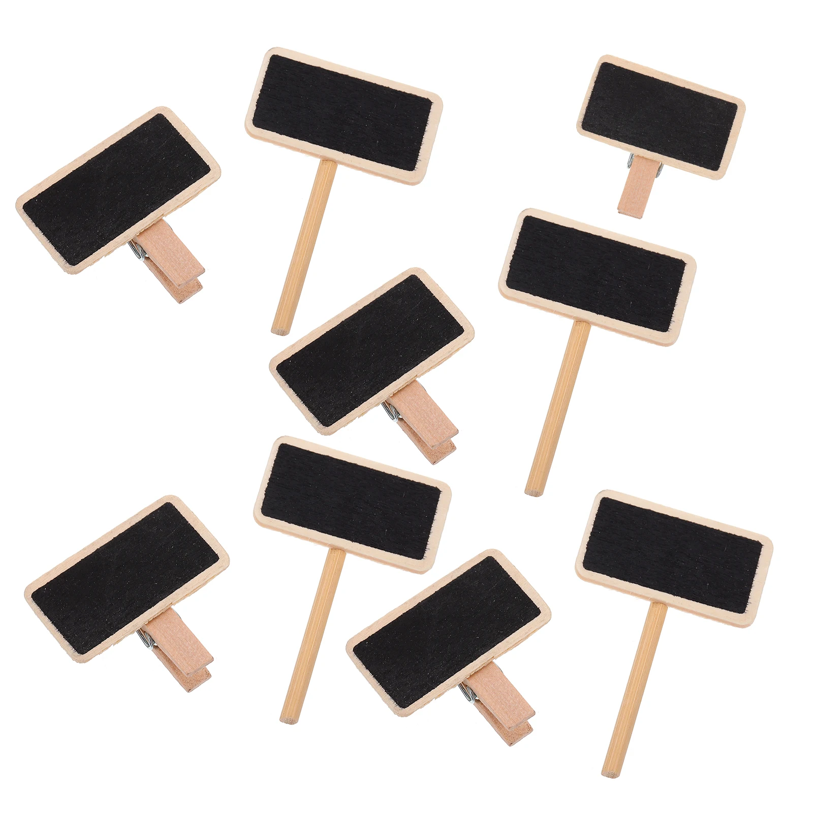 

50pcs Blackboard Clips Wood Design HomeDecoration Hotel Bar WritingBoard Mini Note Clips Smooth Surface