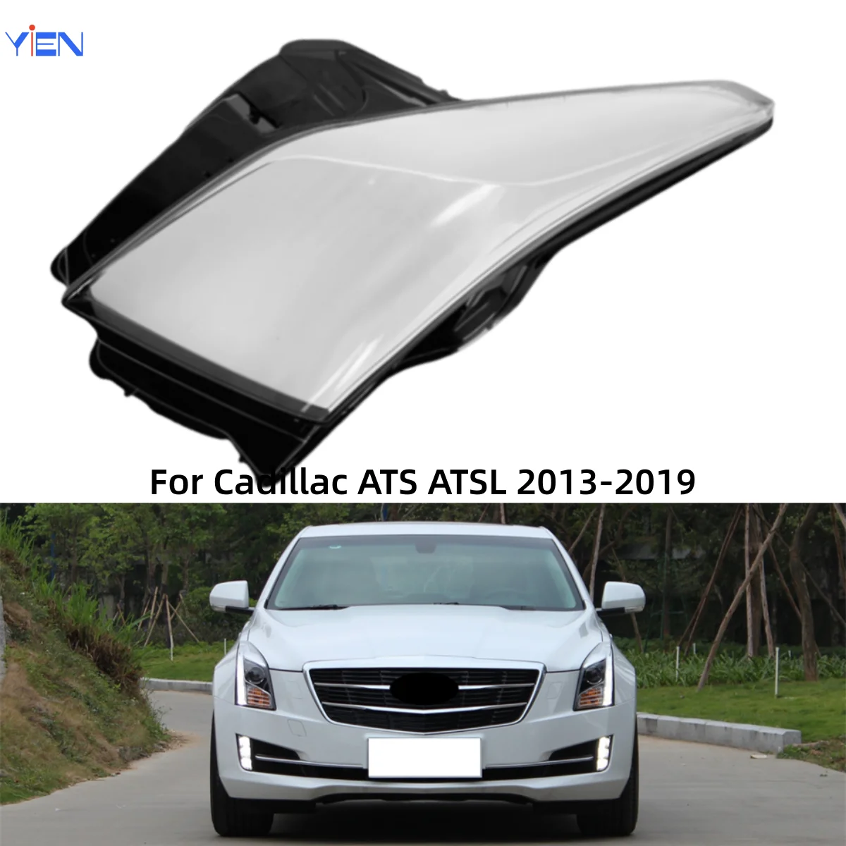 

For Cadillac ATS ATSL 2013 2014 2015 2016 2017 2018 2019 Car Accessories For Cars Lampshades Lamp Shell Headlights Lamp Lens