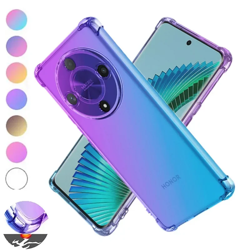 وسادة هوائية متدرجة مقاومة للصدمات حافظة من البولي يوريثان لهاتف Honor Magic 7 6 Lite Magic 5 4 Pro X9c X9b X9a X9 5G غطاء حماية Fundas Coque Capa