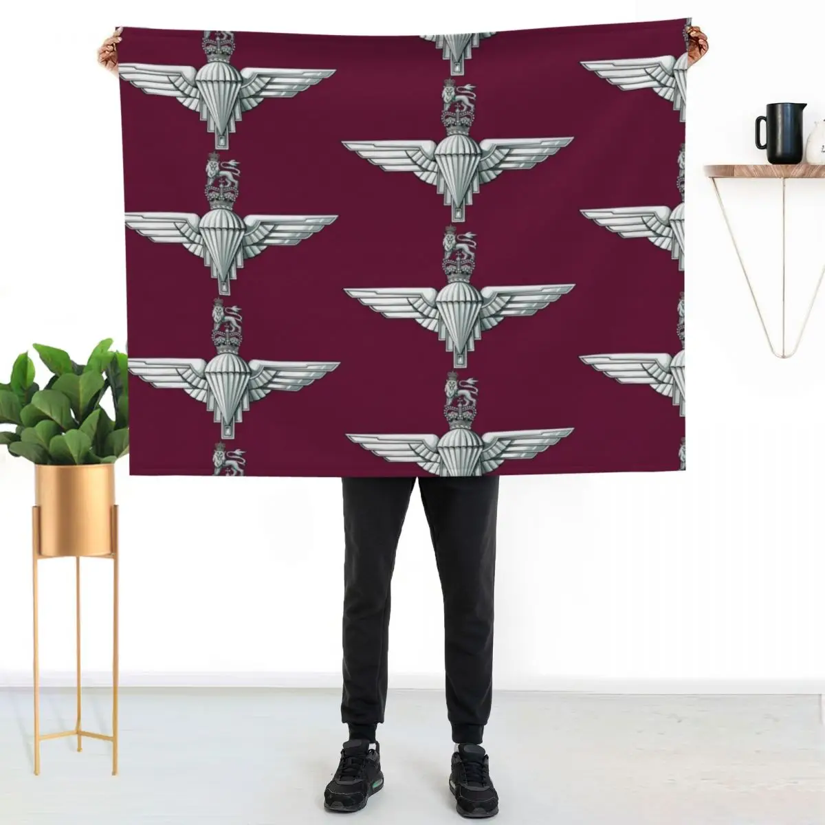 Parachute Regiment Cap Badge Throw Blanket Cute For Baby Thin Hairy Summer Weighted Blankets