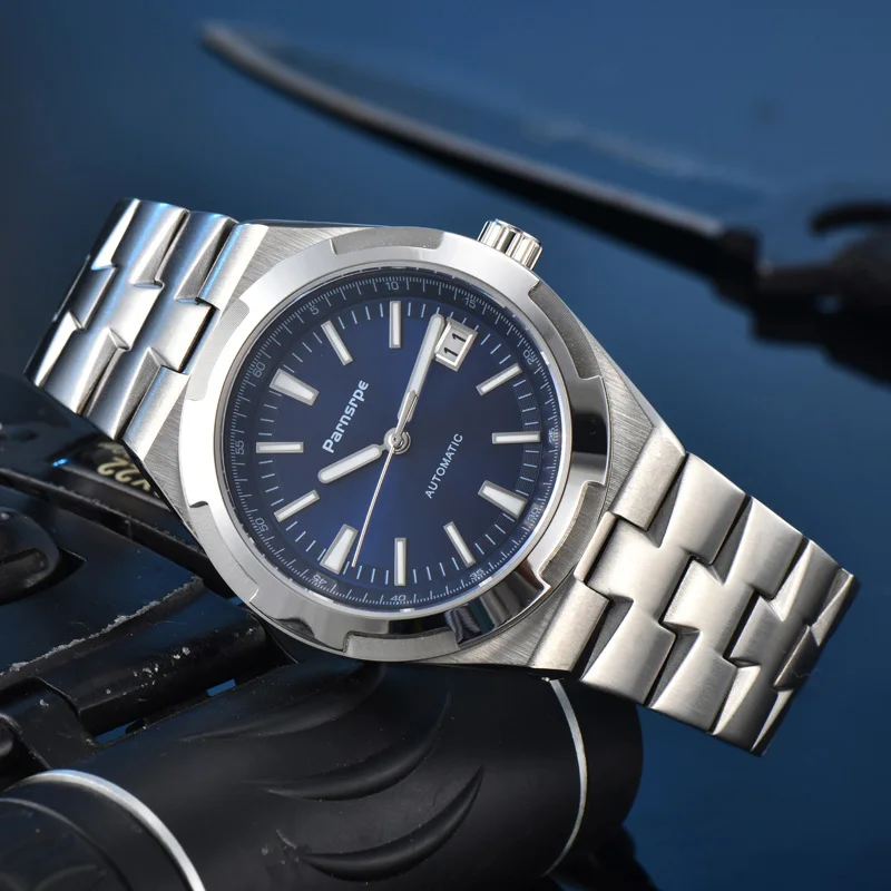 PARNSRPE 40MM NH35 20bar Men\'s automatic diving watch Crown sapphire crystal Luminous pointer