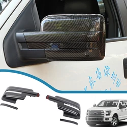 Car Rearview Mirror Protector Cover Side Mirror Cap Shell Decoration Stickers for Ford F150 2009-2014 Auto Exterior Accessories