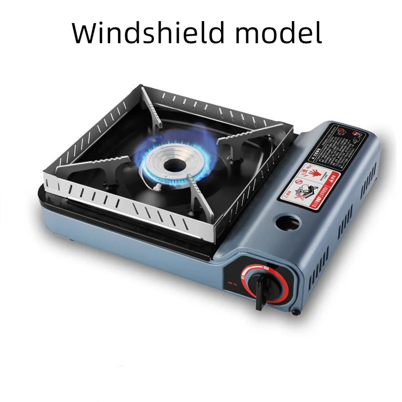 2800W Magnetic Suction Card Stove Outdoor Portable Household Hot Pot Barbecue Card Magnetic Stove Small Blue Butane Gas Stove