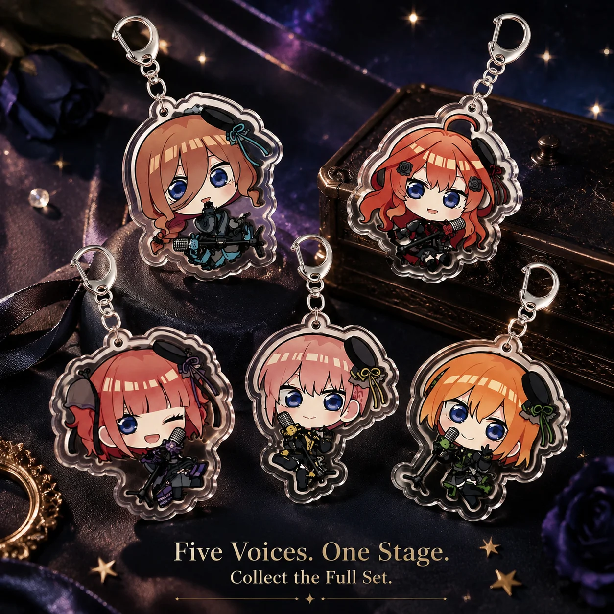 Anime Waifu Merchandise - Chaveiro de Acrílico Pingente The Quintessential