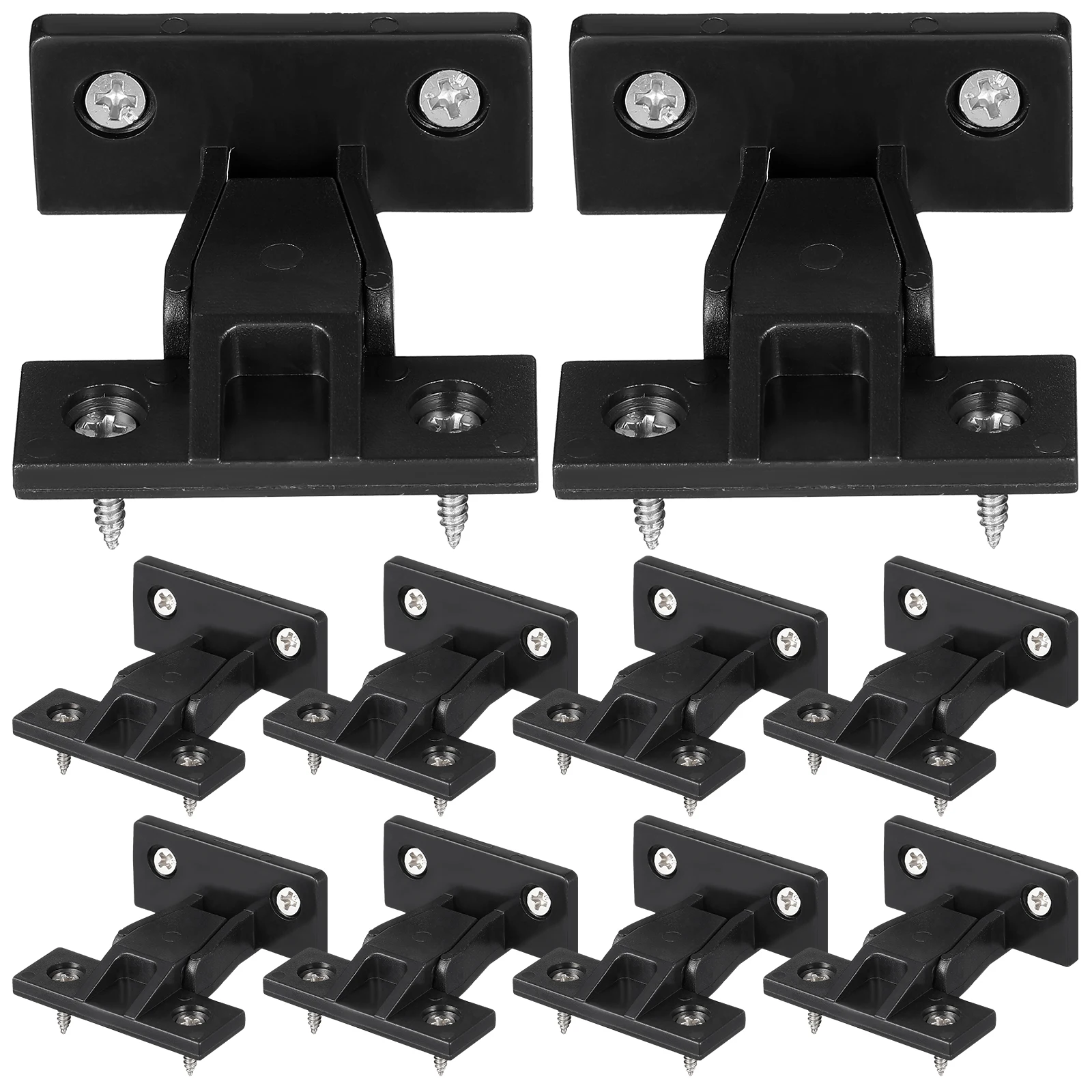 

Push-on Fittings 10pcs Set Furniture Panel Clamps Quick Installation Floating Shelf Hardware Corner Buckle for Wardrobe Cabinet