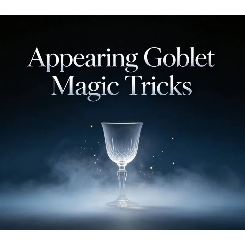 Appearing Goblet Magic Tricks Goblet Appearing from Handkerchief Appear Wine Goblet,Close Up Magic Tricks Magician Stage
