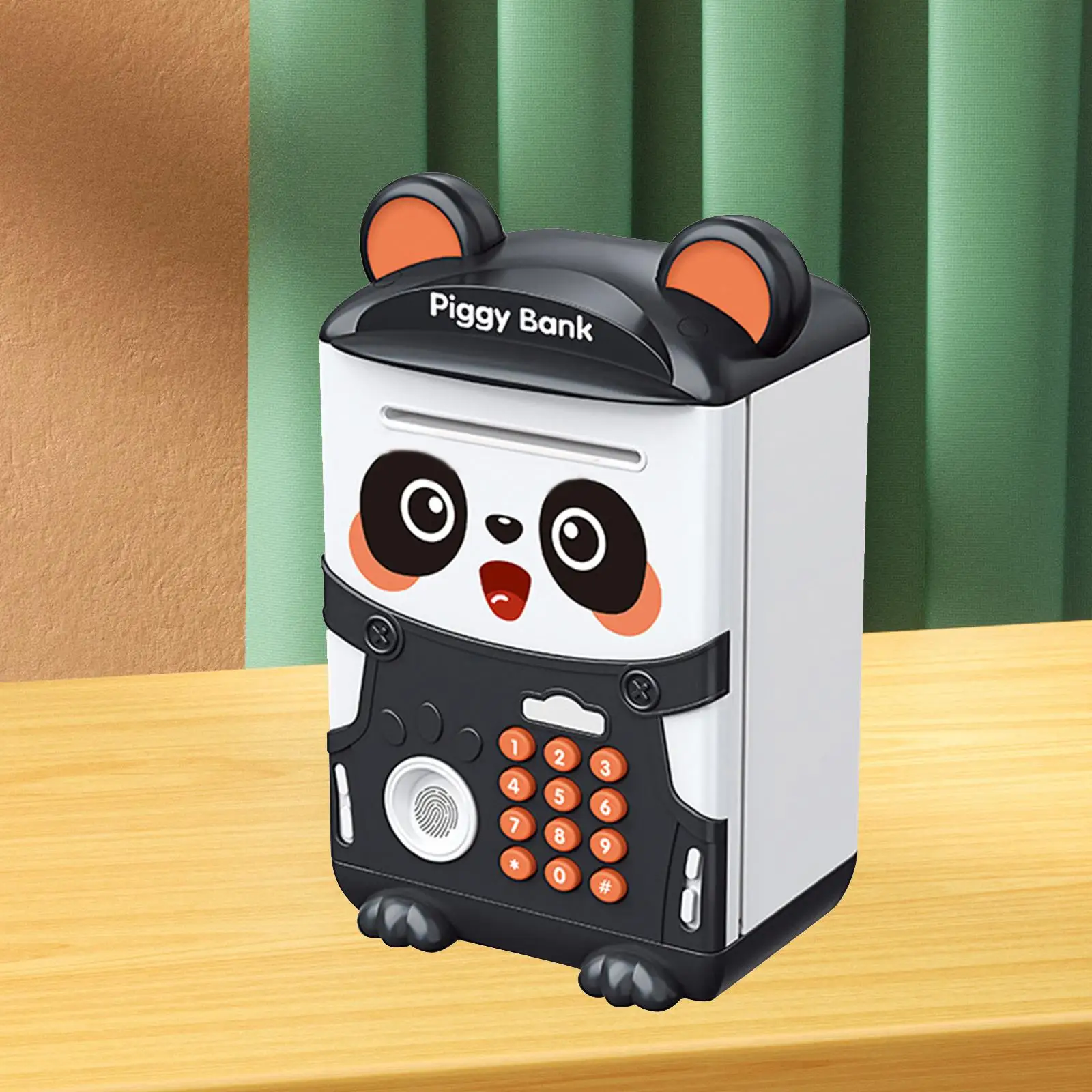 Electronic Piggy Bank Early Development Auto Scroll Bill Slot Money Saver ATM Machine Password Lock Money Saving Box for Age 3+