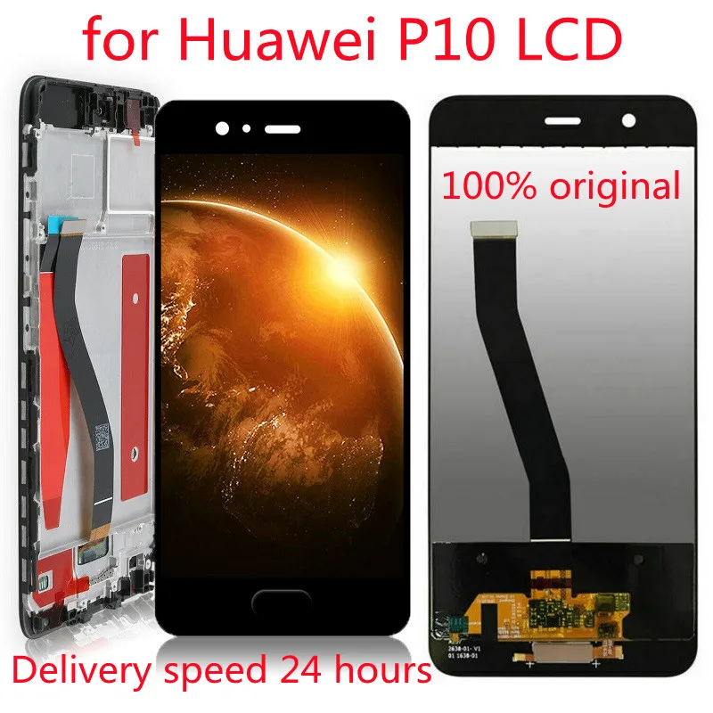 For huawei p10 lcd display touch screen digitizer for huawei VTR-AL00 VTR-AL01 lcd VTR-L09 VTR-L10 p10 display