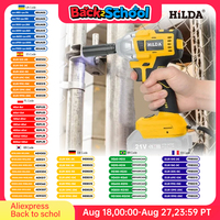 HILDA 21V Electric Impact Wrench Rechargeable 1/2 Socket Wrench Cordless Without Battery