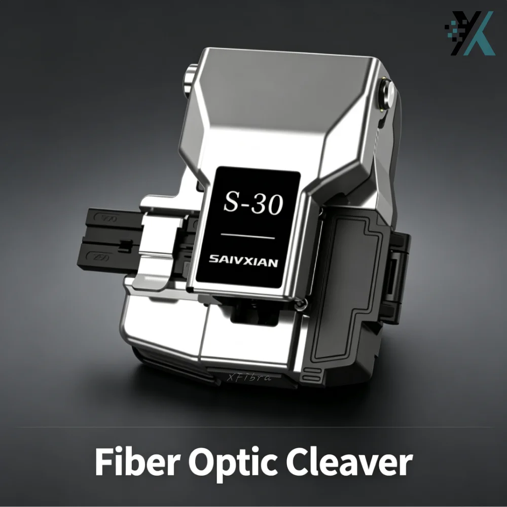 High‑Accuracy S‑30 HS‑30 Optical Fiber Cleaver Built‑in Waste Fiber Box For FTTH Network Engineering