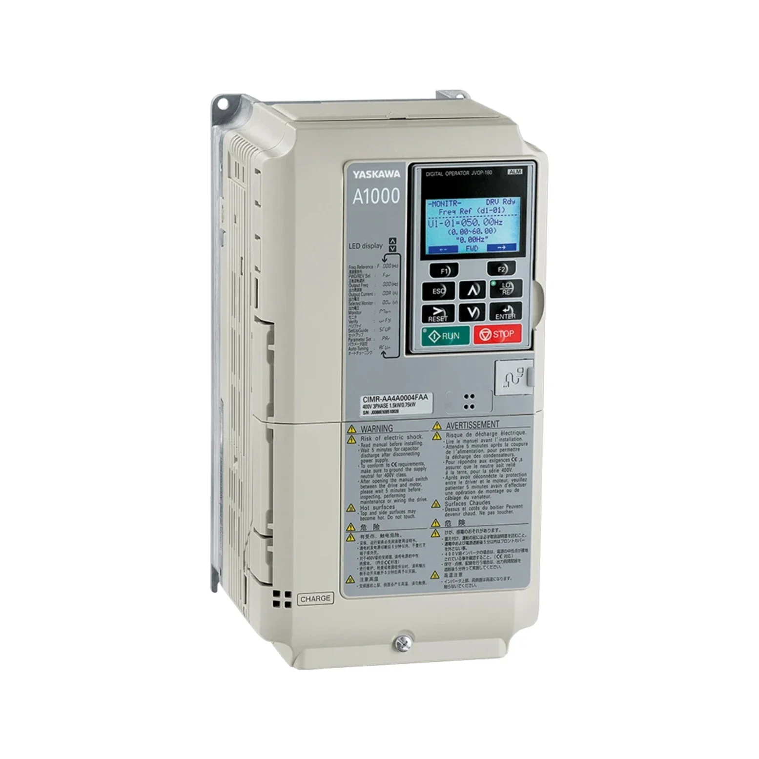 Yaskawa CIMR-AC4A0103AAA High performance vector control AC drive A1000 Series 400V 91A