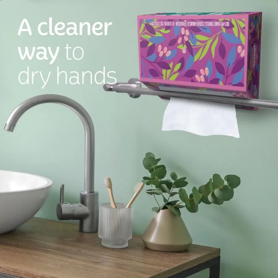 Kleenex  Paper Hand Towels 6 Boxes 60 Tissues per Box 360 Total Tissues Packaging May Vary