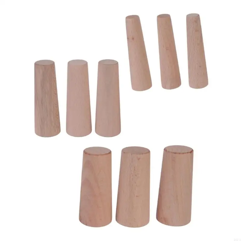 Temporary Boat Sealing Set, 9 Piece Wooden Marine Repair Pieces 