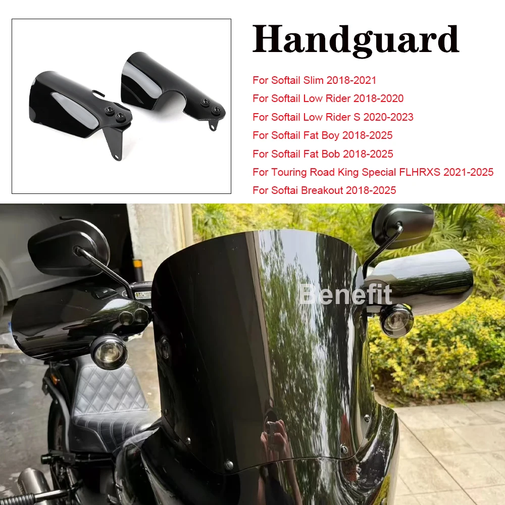 Новый черный комплект защиты для рук (накладки на руль) для мотоциклов Harley Touring Road King Special FLHRXS 2021-2025, аксессуары для мотоциклов