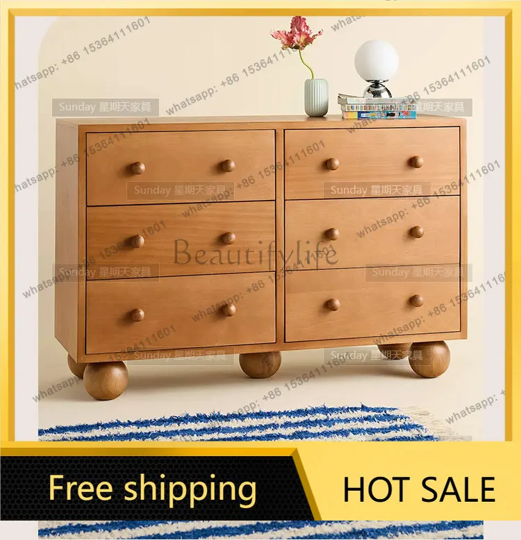 Factory Direct Medieval Ball Locker Drawer Large Capacity Living Room Entrance Cabinet