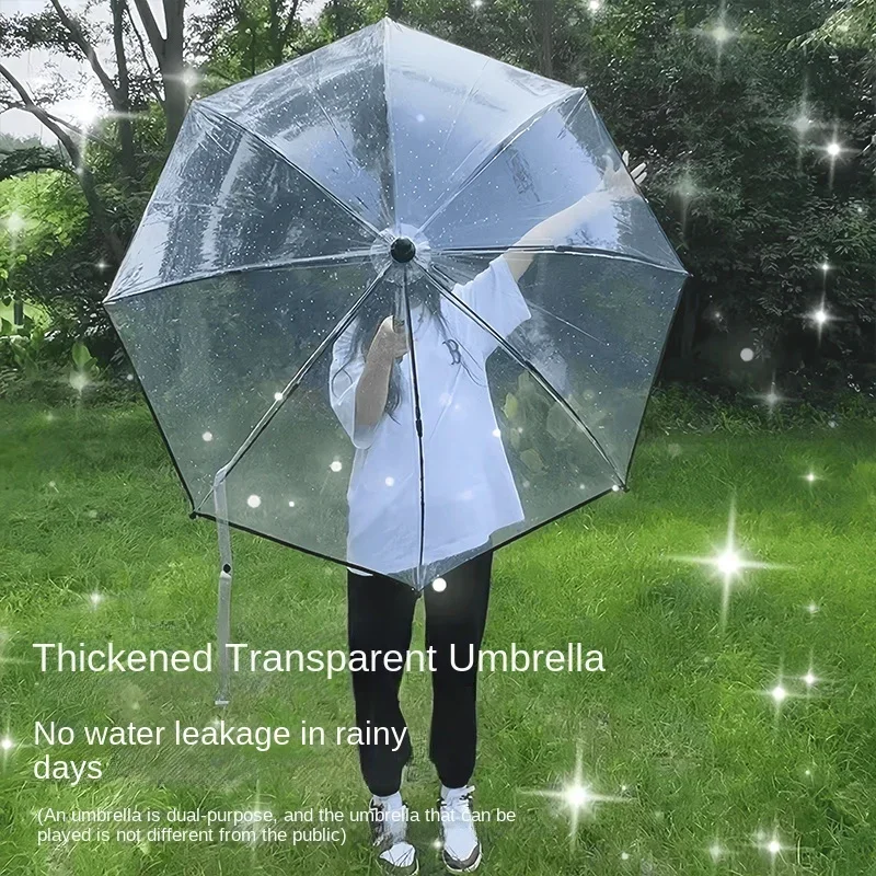 summer water play equipment students play with water transparent umbrella