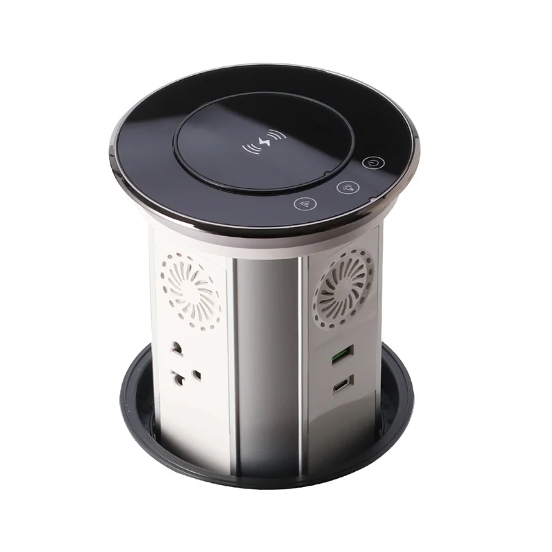 Imagem -02 - Wifi Tomada de Elevação Inteligente Plugues Mais Usb au ue it fr Eua Reino Unido il Interruptor Inteligente com Carga sem Fio Led Controle de Aplicativo