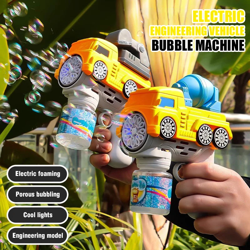 

Electric Bubble Gun Fully Automatic Blowing Toys Handheld Bubble Machine Soap Blowers Outdoor Party Games Novelty Gift