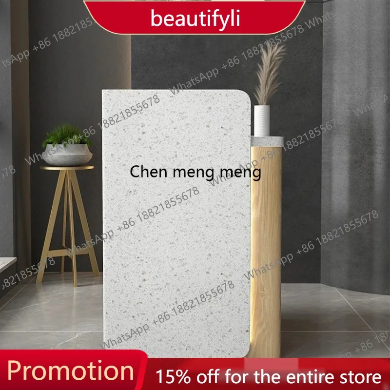

01A Front Desk Reception Desks Vevor Checkstand Business Office Reception Desks Counter Artificial Board Furniture