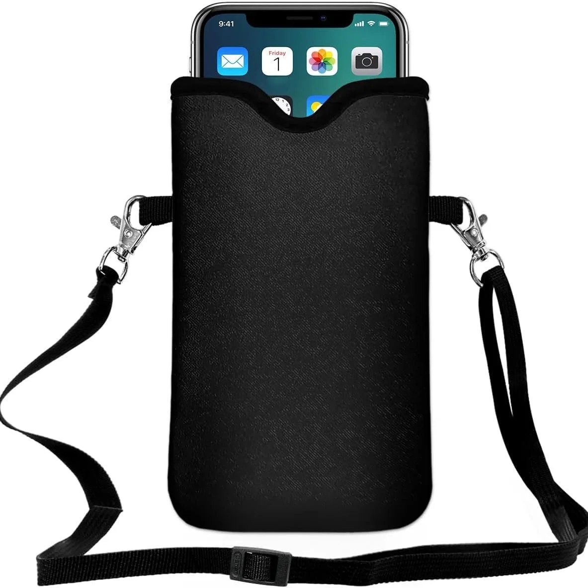 FSSOBOTLUN، لهاتف Apple iPhone 15 Plus/ 15 Pro Max مقاس 6.7 بوصة من النيوبرين بأكمام ناعمة وغطاء حقيبة منزلق