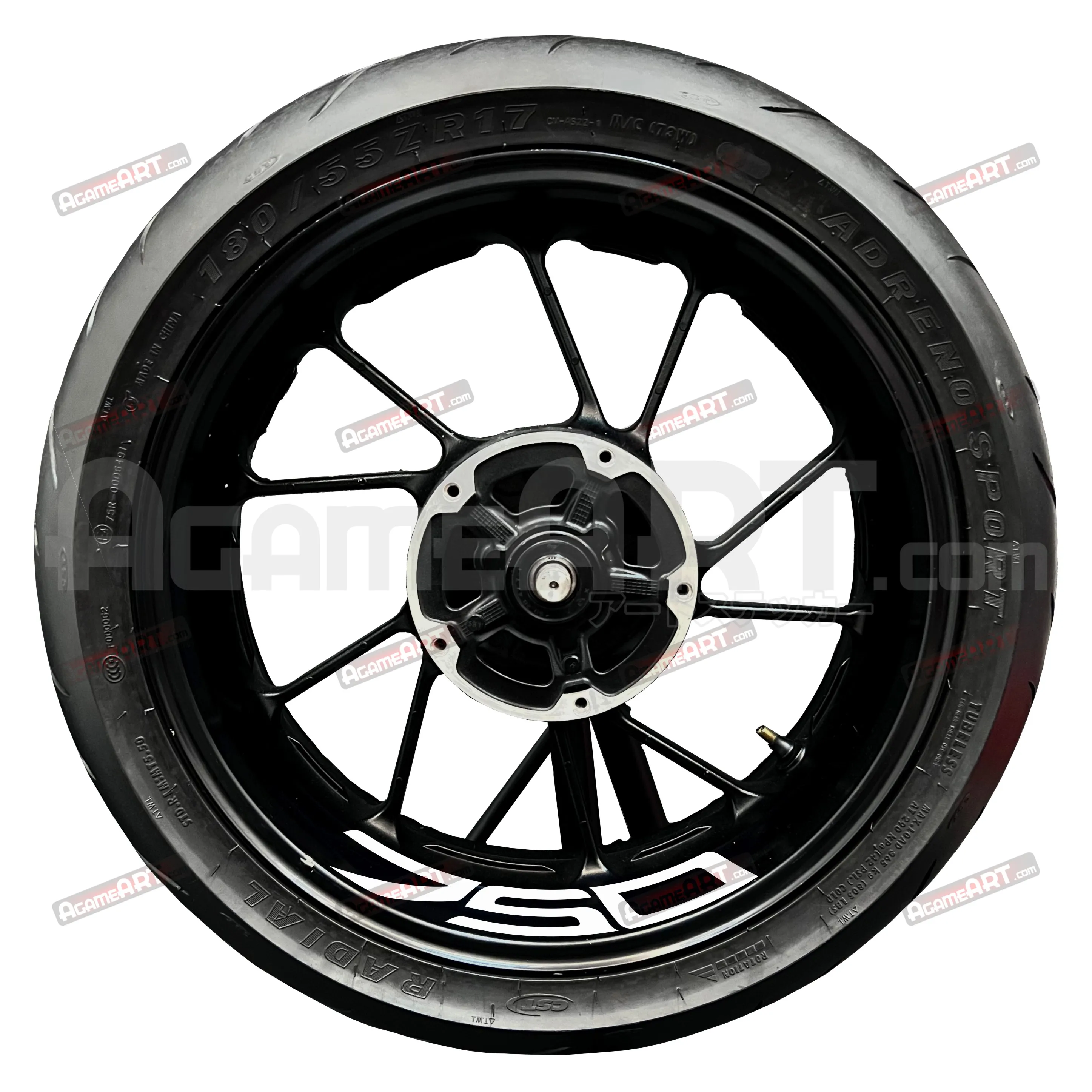 

Motocycle Wheel Stickers for Z750 17-inch Front and Rear Wheel Decorative Stickers Waterproof Reflective Rim Stickers muban