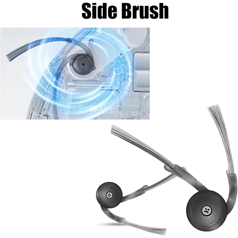 Accessories Kit For Roborock Qrevo Curve/P20 Pro Robot Vacuum Attachments Main Side Brushes Dust Bags Filters Wipes