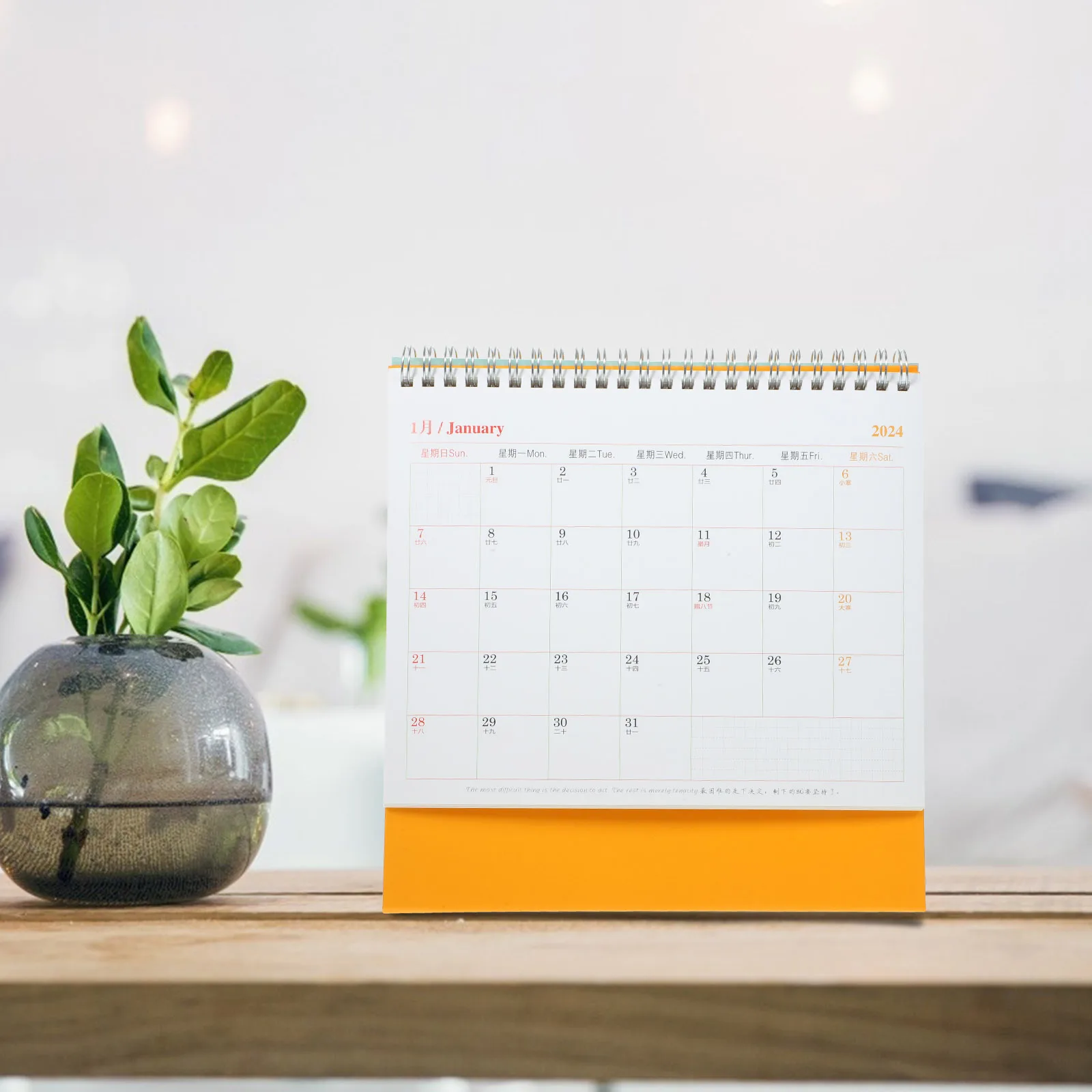 

2024 Desktop Planner Monthly Calendar A5 Dragon Year Festivals Solar Terms Desk 2024 2025 Office St Calendar