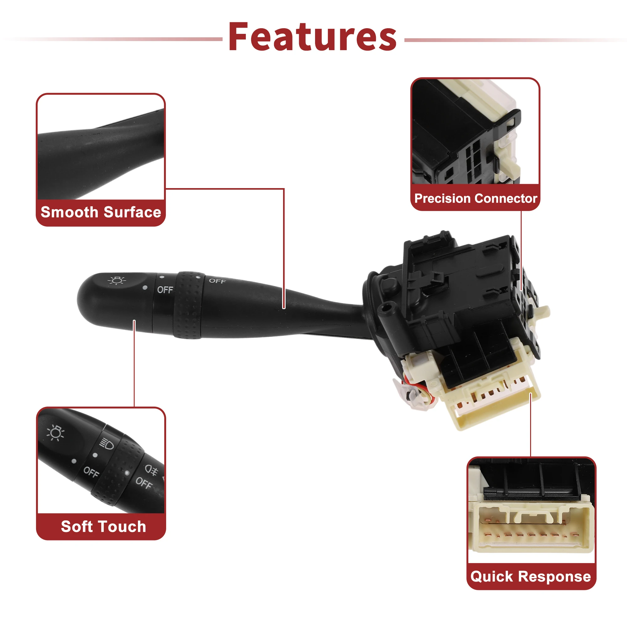 UXCELL No.8414002180/8414002190 مفتاح إشارة الانعطاف لتويوتا يارس فيرسو 1999-2005 #3