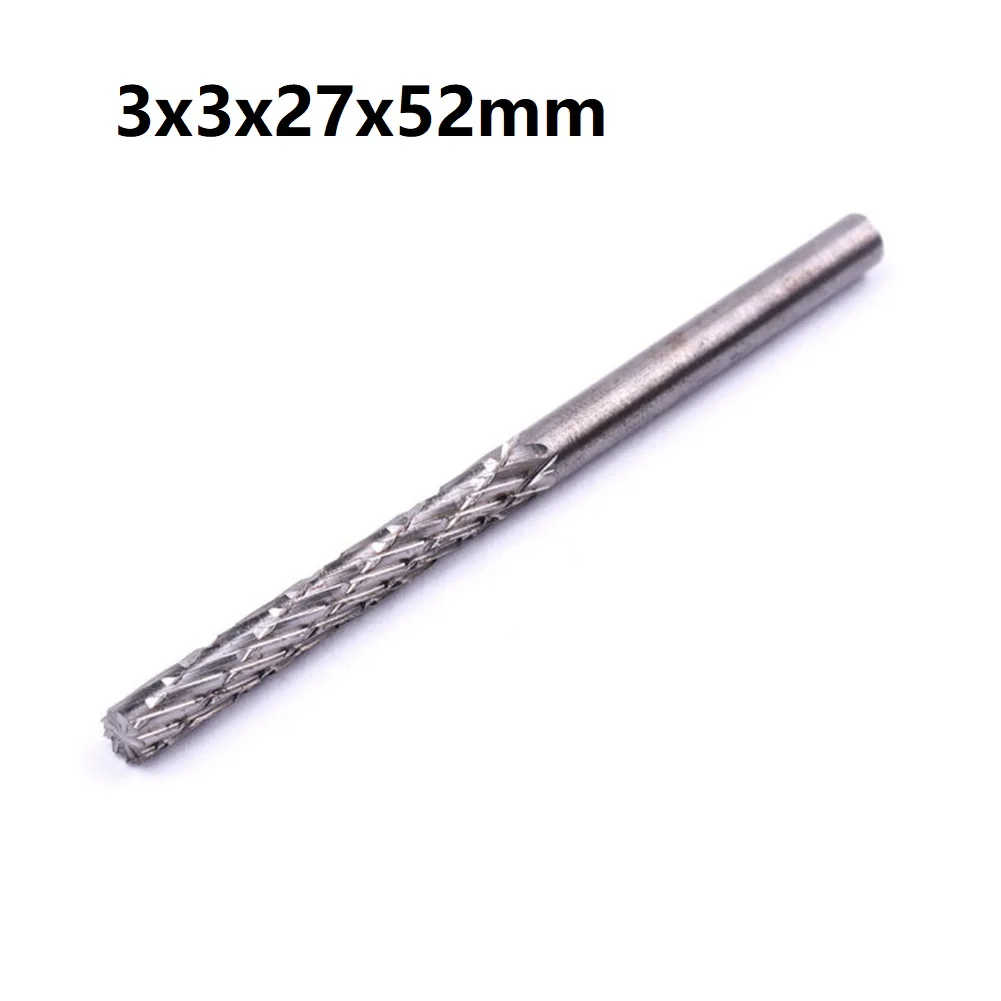 Set di frese rotanti 3/4/5/6MM File rotante in acciaio ad alta velocità per la fresatura di fresa per legno punte per incisione utensili manuali