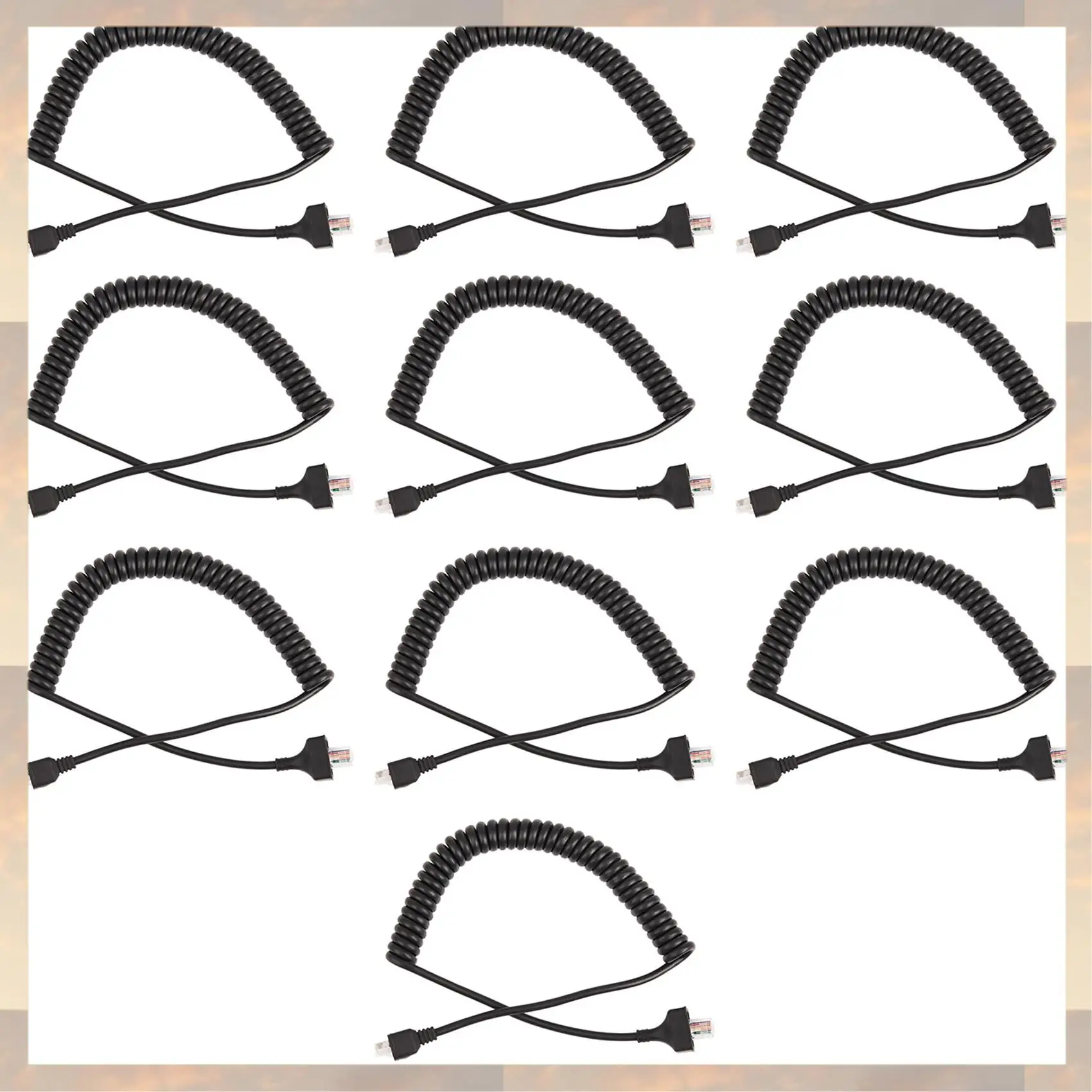 2025 New-10X 8 pinos substituição alto-falante microfone cabo para kenwood TK-868G TK-768G TK-862G TM-271A TM-471A TK-760 radi