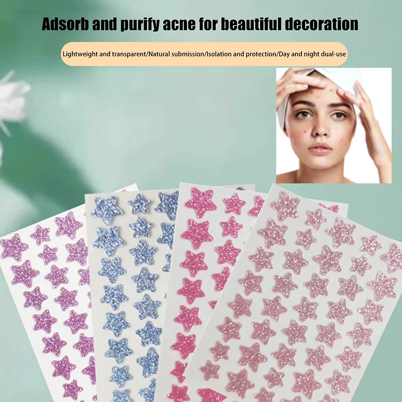 40Pcs Shining Star Pimple Patch Acne Colorful Invisible Acne Removal Skin Care Stickers Concealer Face Spot Beauty Makeup