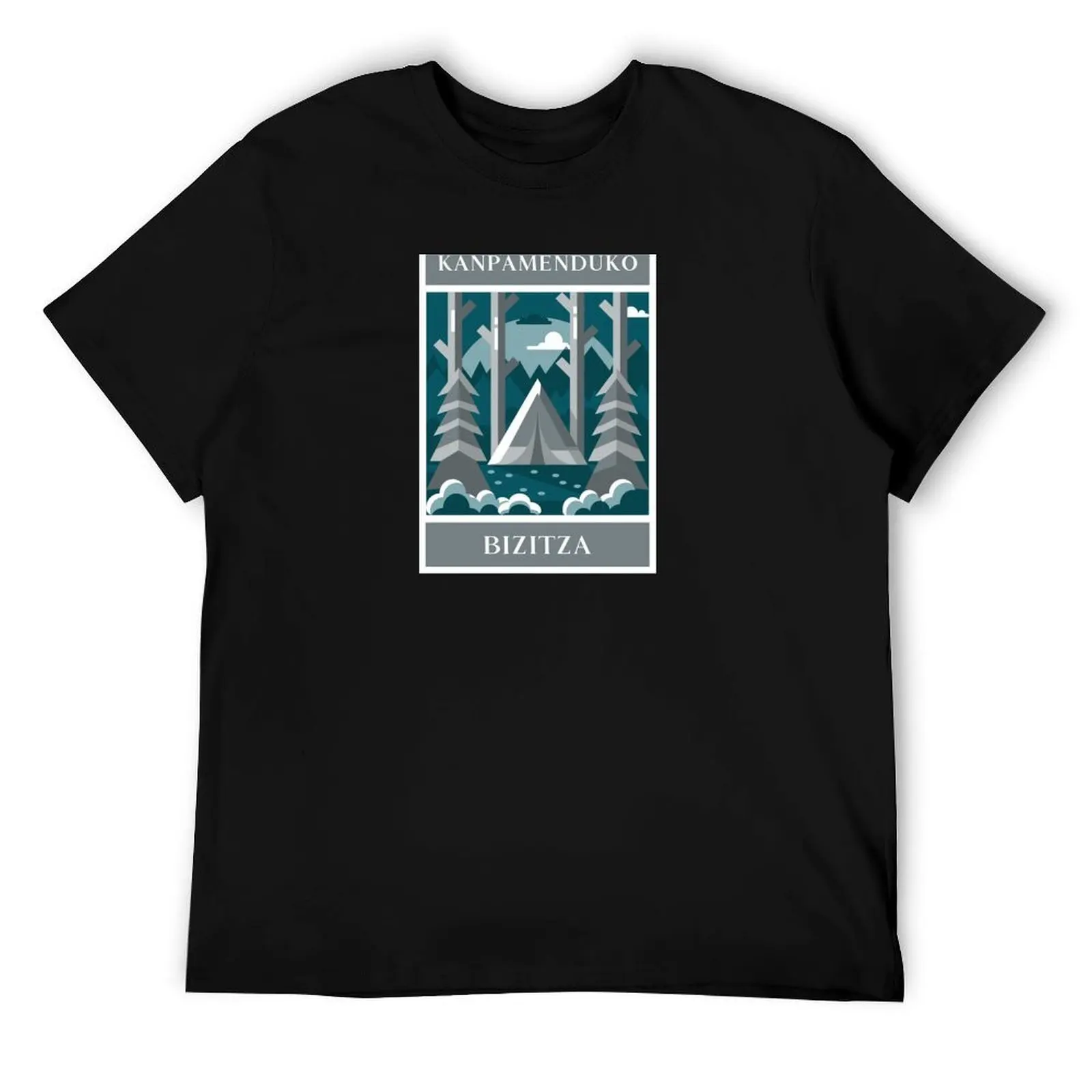 

Basque Camp Life Kanpamenduko Bizitza T-Shirt man t shirts high quality luxury brand t shirt custom print T-Shirt