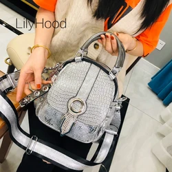 Women Rhinestone Fringes Vegan Leather Backpack Female Luxury Designer Diamonds Artificial Leather Small Size Feminine Daypack