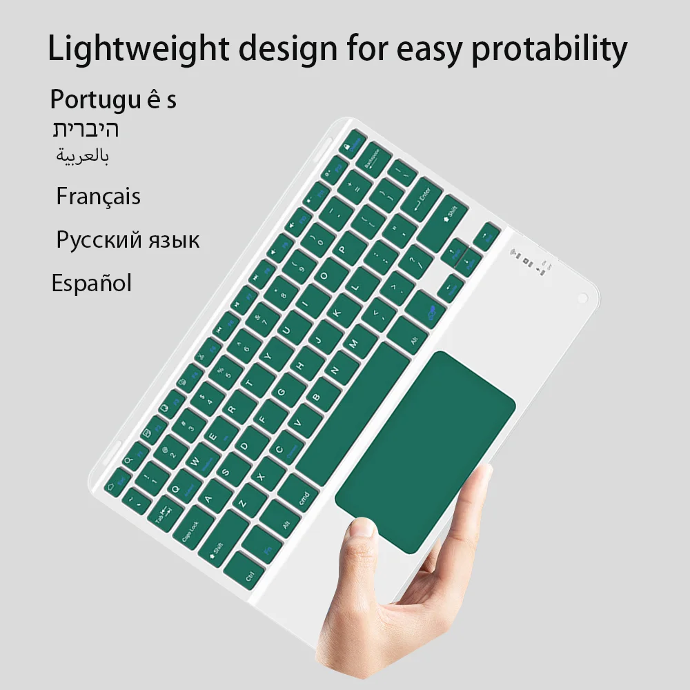 Wireless Keyboard and Mouse With Touchpad For iOS Android Windows Bluetooth Keyboard For iPad Cell Phone Rechargeable Devices