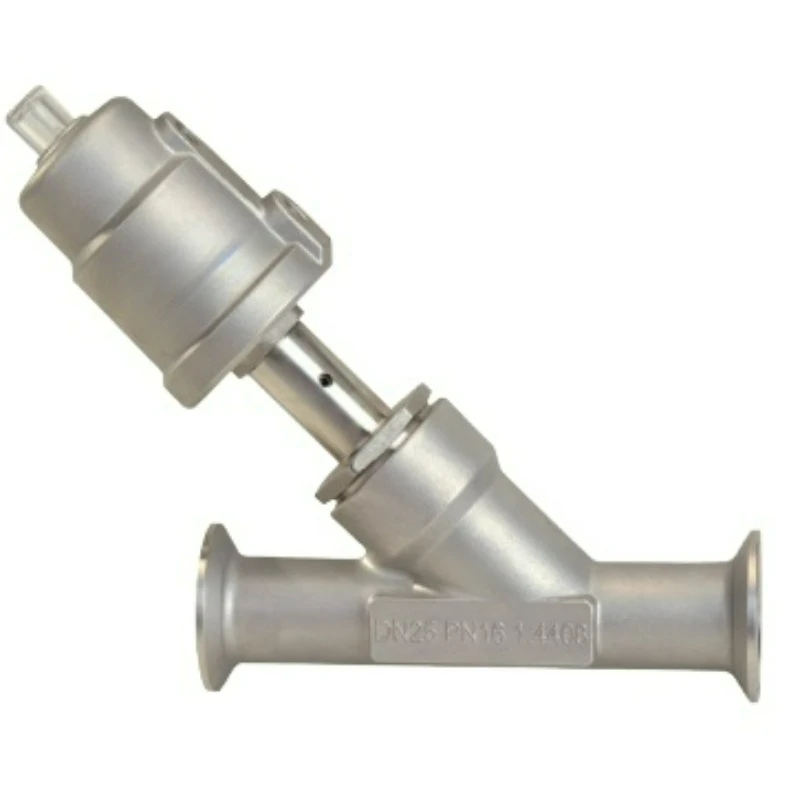 DN15-DN65 Pneumatic Quick Mount Angle Seat Valve 304/316 Stainless Steel