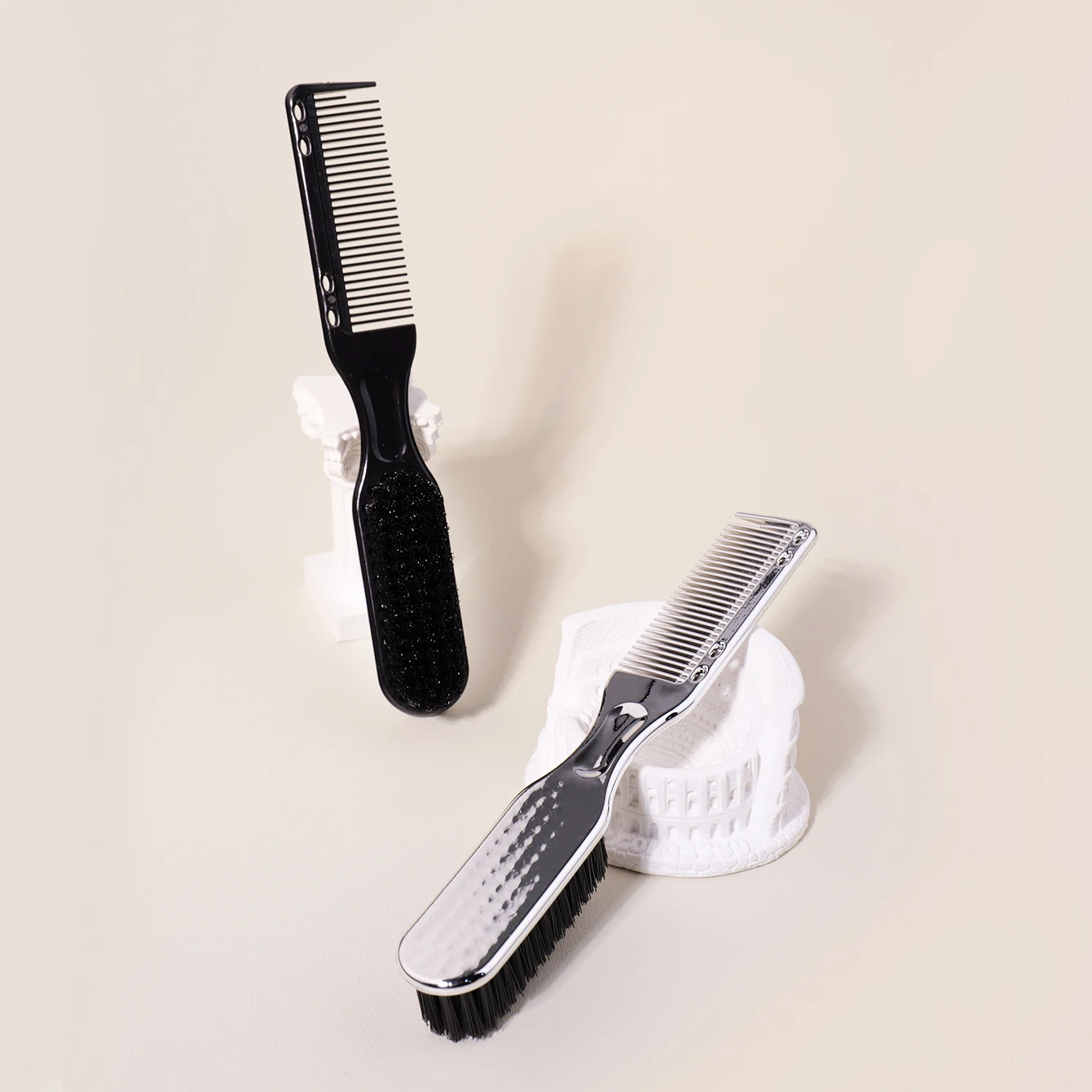 Multifunctional Travel Dual Head Brush Comb Tool