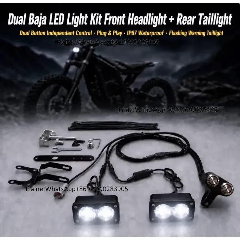 Trontech LBX Baja Chase Light Headlight Taillight Kit Flashing Strobe Plug and Play IP67 Light Bee X