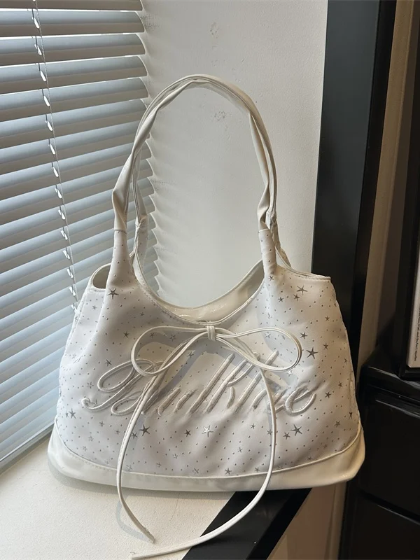 Korean Style Large Capacity Fashion Star Summer 2026 Commuter Casual Work Matching Single Shoulder Bag for Women