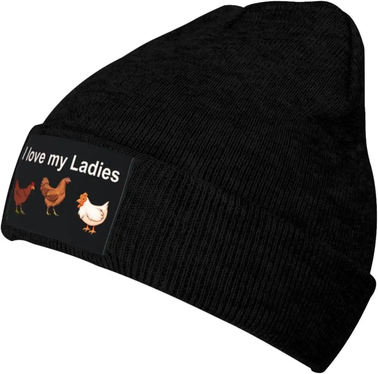 I Love My Ladies Chicken Beanie Hat Men Winter Warm Hat Women Knit Stocking Hat Slouchy Skull Cap Hedging Hats