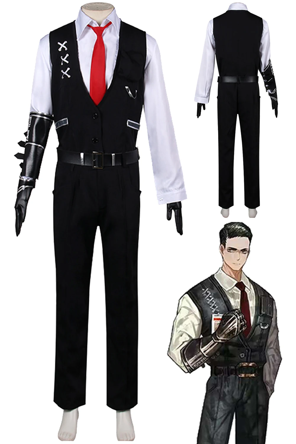 

MeurSault Cosplay Fantasy Anime Game Limbus Company Costume Set Halloween Carnival Suit For Disguise Male Men Adult