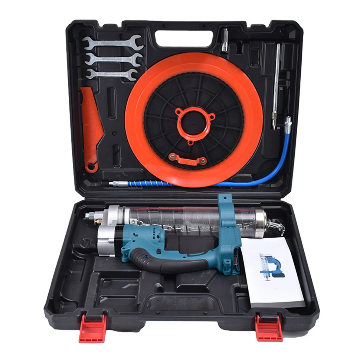ABJZ Cordless Electric Grease Machine High Pressure Car Lubricating Oil Tool Kit for 18V 21V Battery