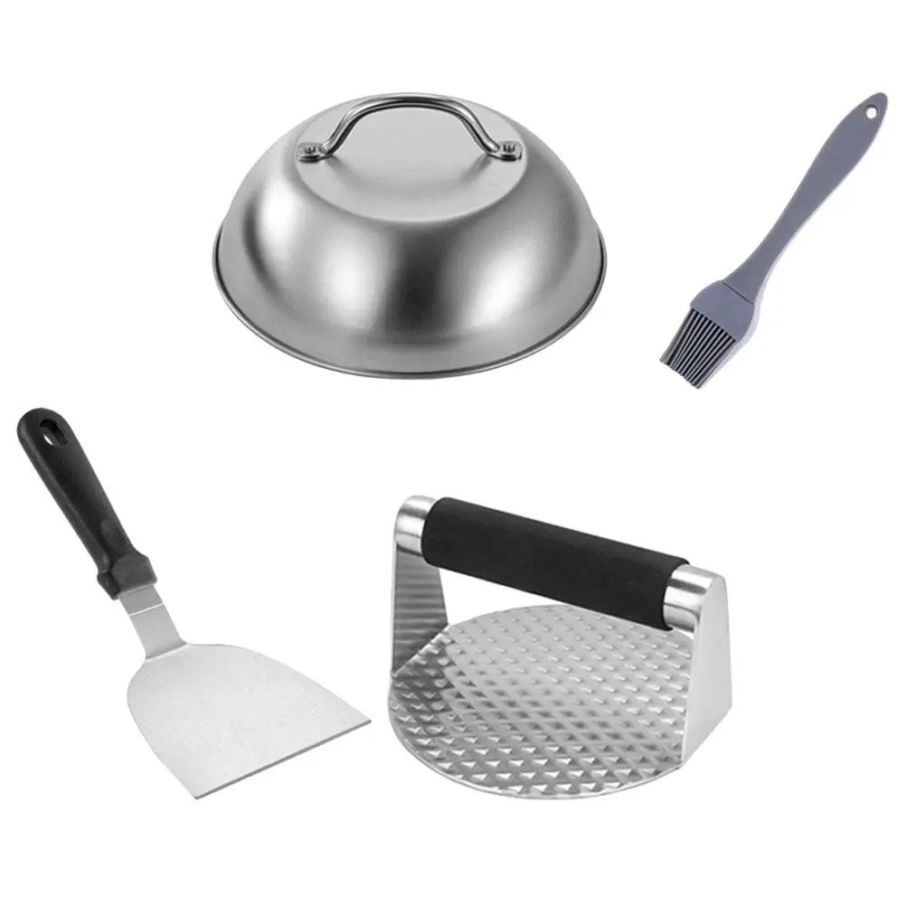 Burger Patty Press Heavy Duty Stainless Steel Meat Presser Easy Release Tool for Home Grill Barbecue